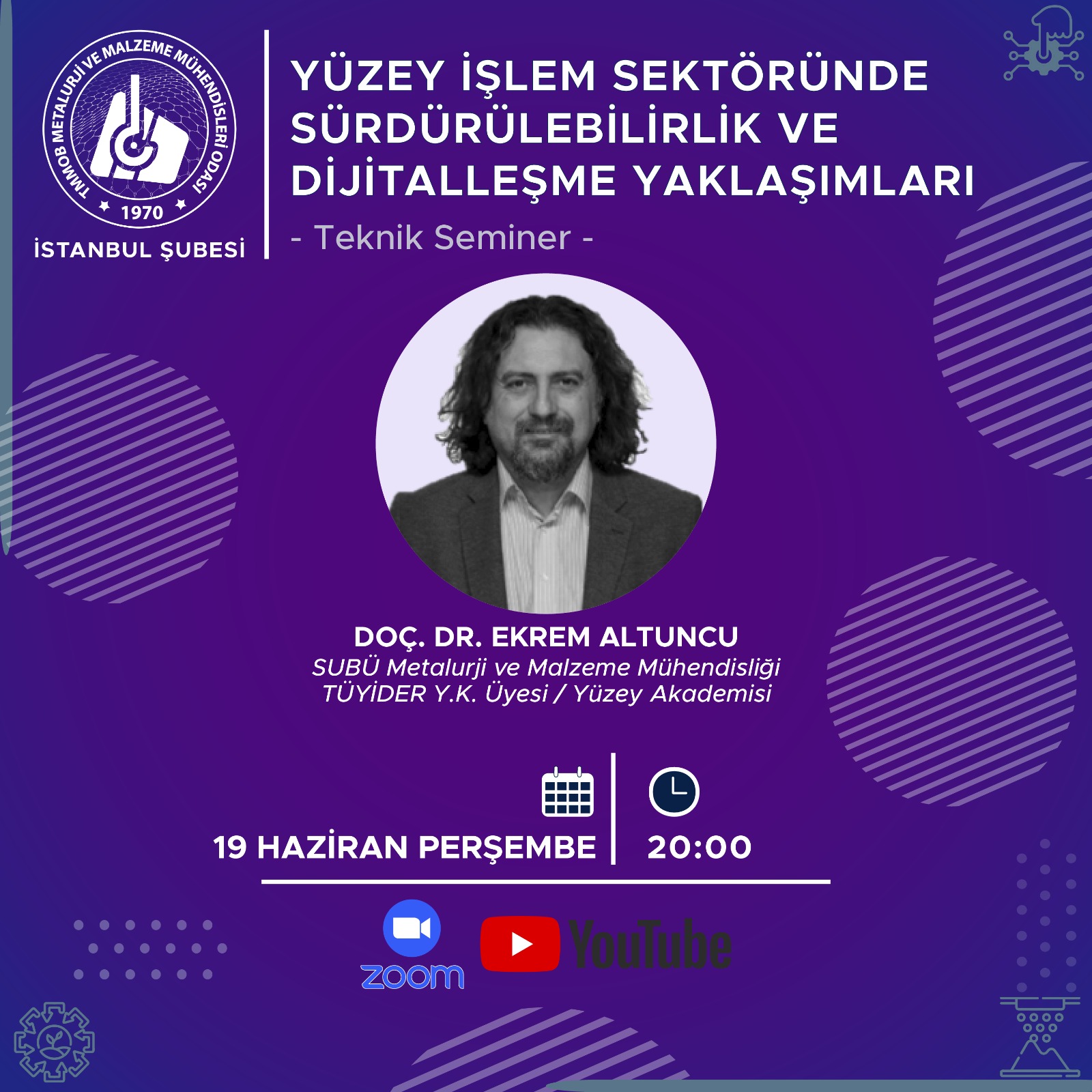 📢 YÜZEY İŞLEM SEKTÖRÜNDE SÜRDÜRÜLEBİLİRLİK VE DİJİTALLEŞME YAKLAŞIMLARI SEMİNERİ