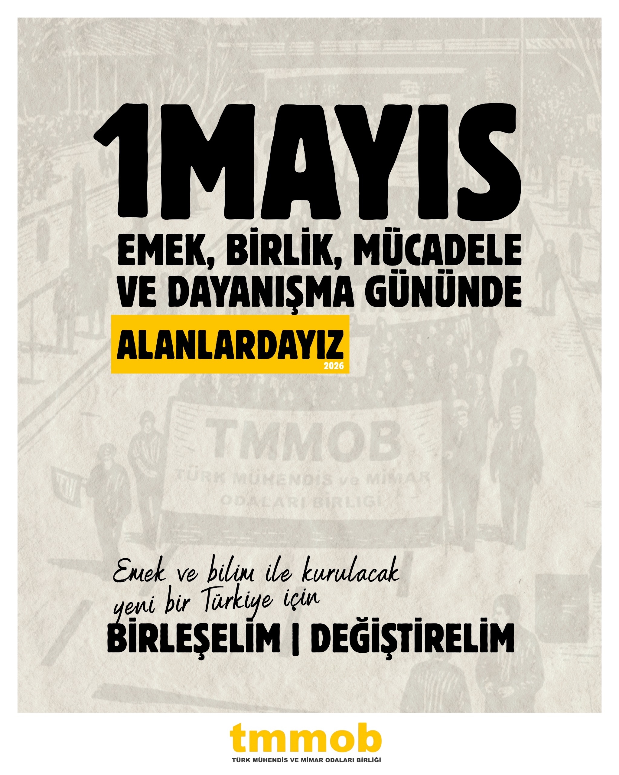 1 MAYIS EMEK, BİRLİK, MÜCADELE VE DAYANIŞMA GÜNÜNDE ALANLARDAYIZ!